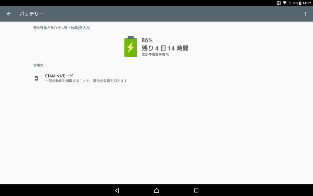 Xperia Z4 Tablet SIMフリー SGP771化 バッテリー良