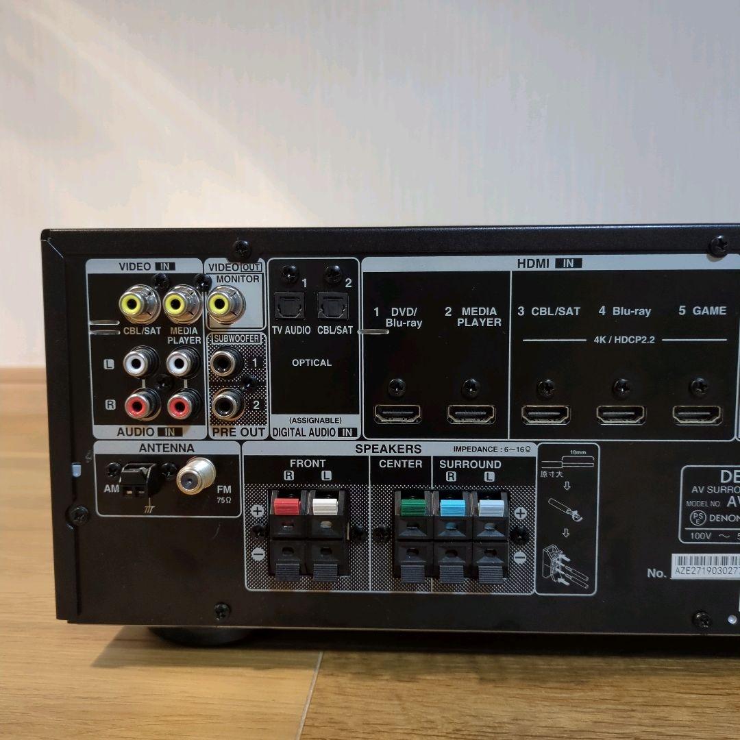 【美品】DENON AVR-X550BT AVアンプ Bluetooth