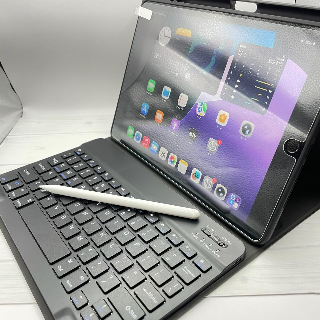 【お値打ちセット】BT95％ SIMフリー iPad9 フィルム＋ケース＋ペン