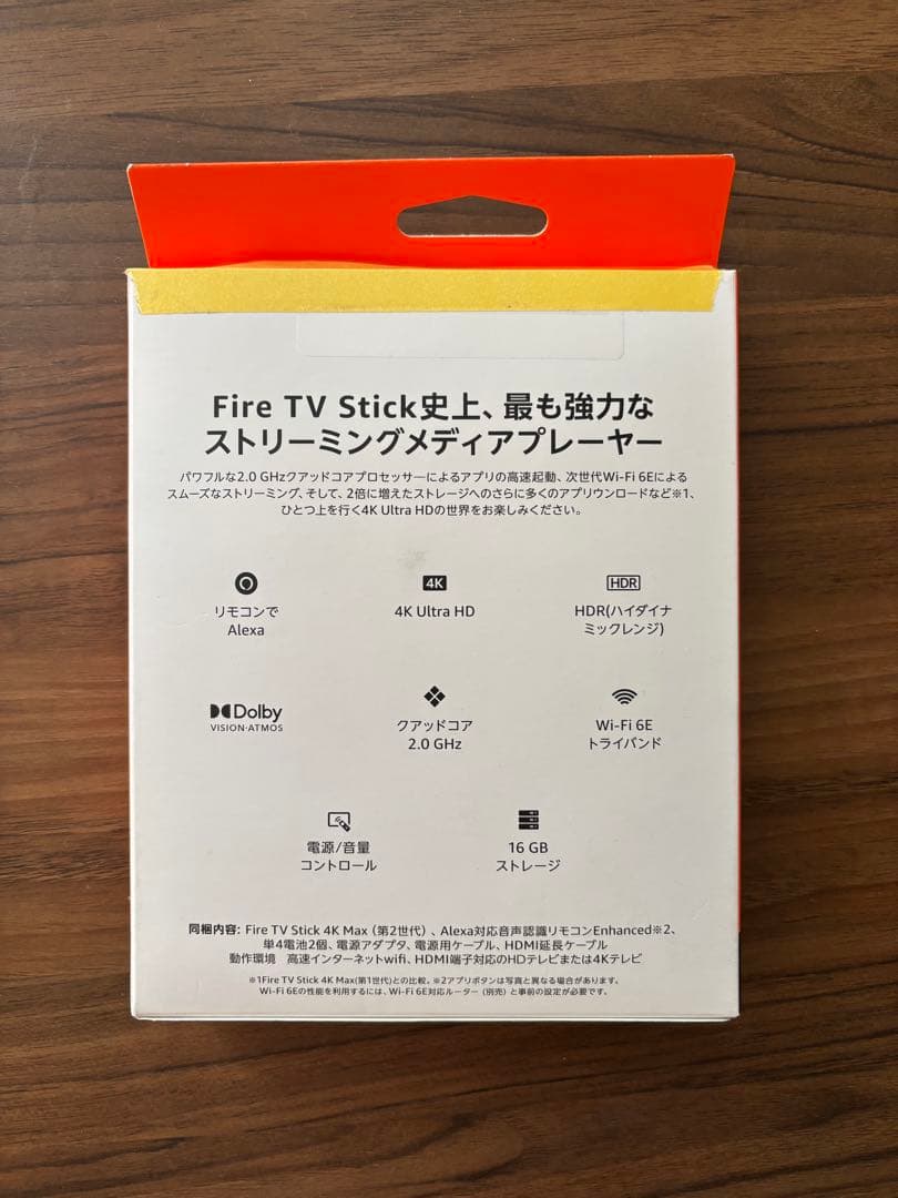 テレビ Fire TV Stick 4K Max 16GB Wi-Fi 6E