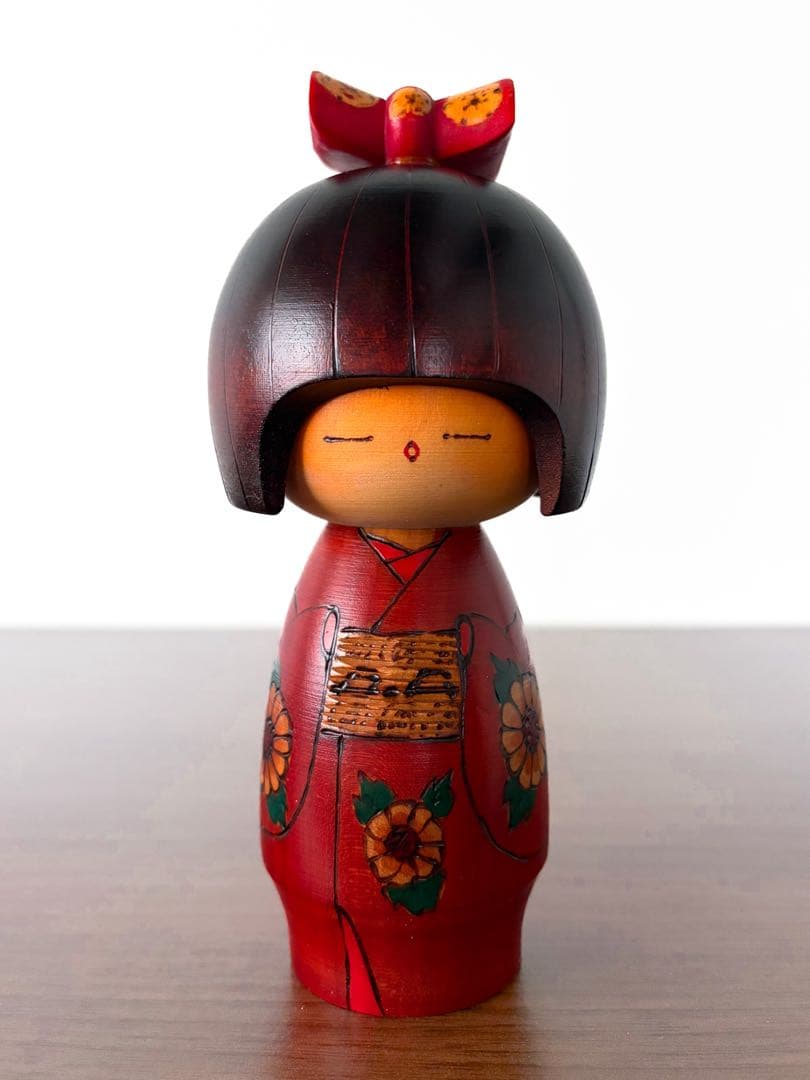 山岸 政好 創作 こけし kokeshi 人形 レトロ 可愛い 郷土玩具