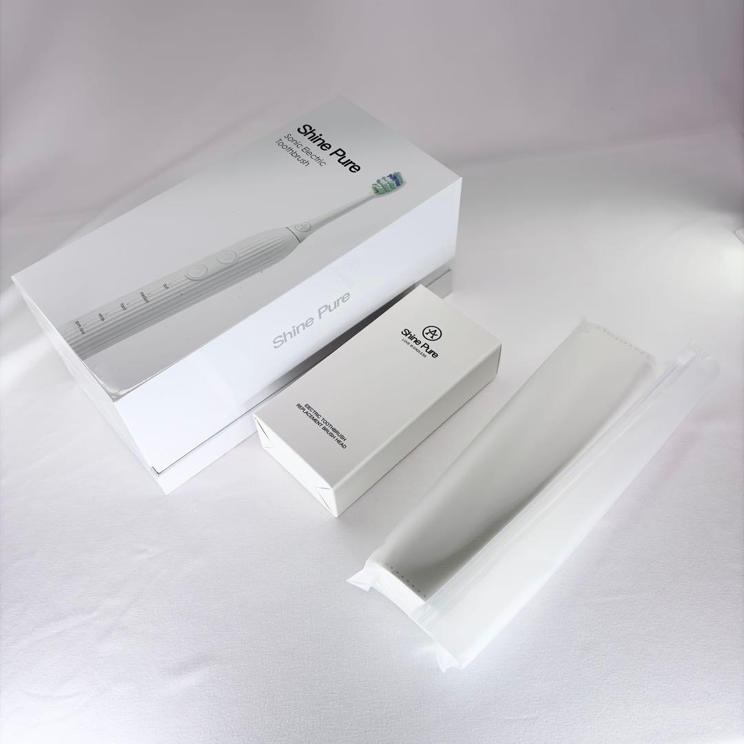 【新品未使用】Shine Pure シャインピュア 音波電動歯ブラシ 特別セット