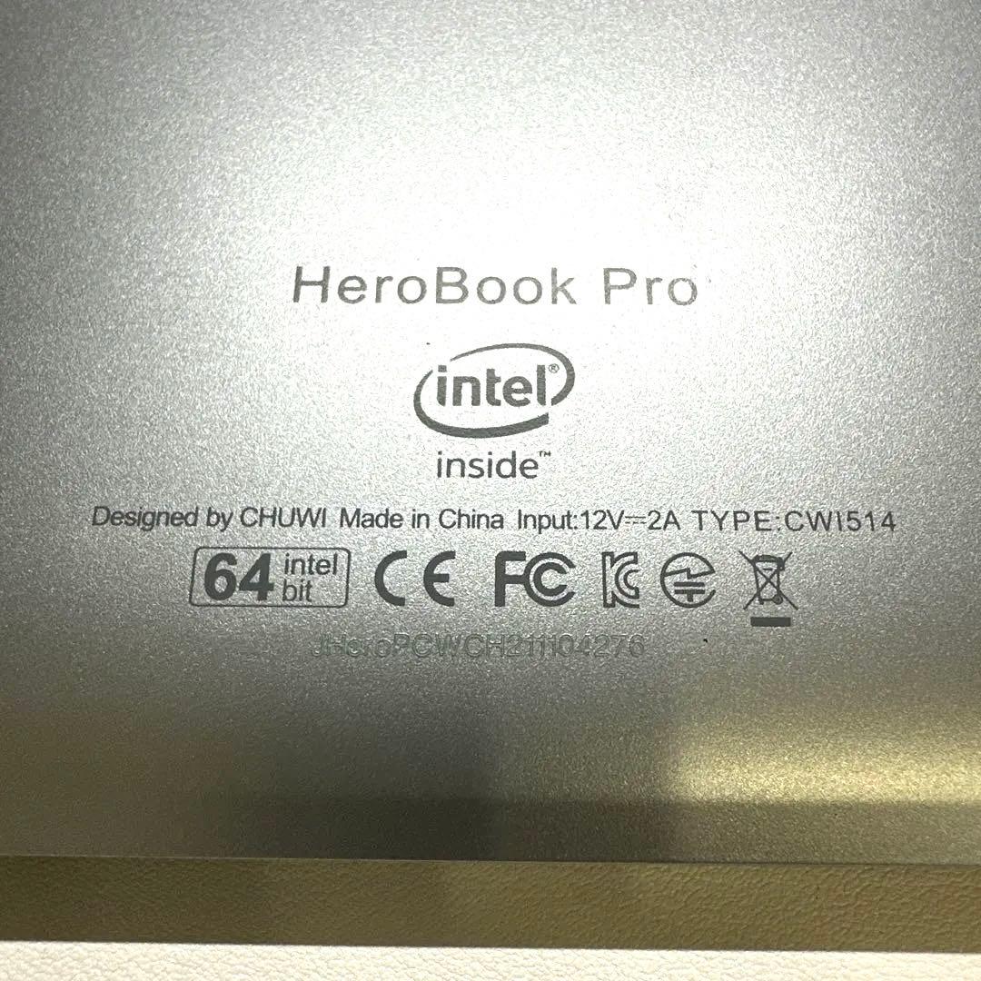 CHUWI HeroBook Pro N4020 8GB BIOS確認