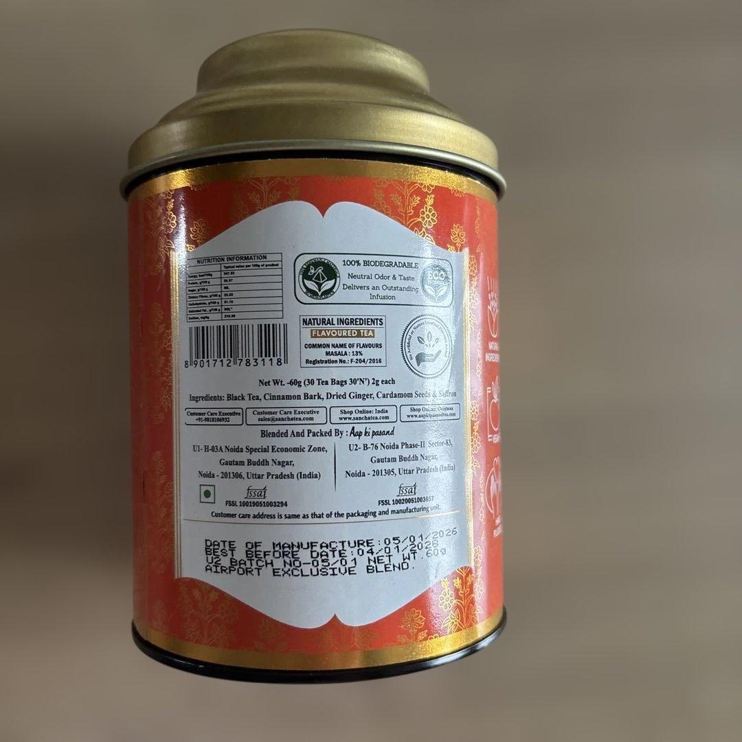 茶 SAN-CHA  Saffron Masala Chai