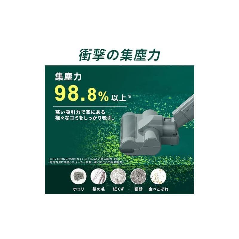2025年製 アイリスオーヤマ コードレス掃除機 AZSCD-185PM-H