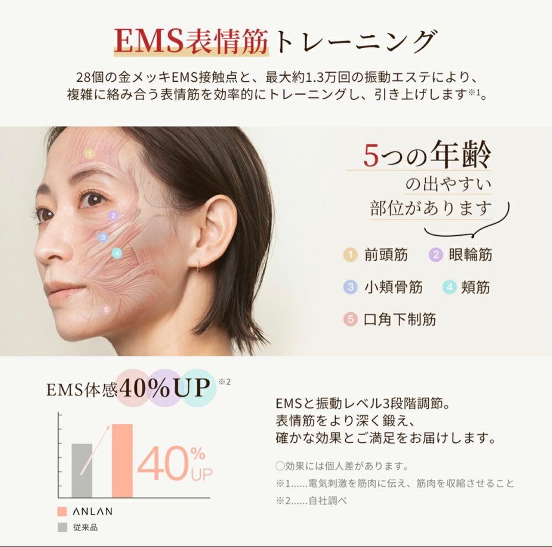 【新品未使用未開封】ANLAN 美顔器 ジェル付き 美容 ライト EMS