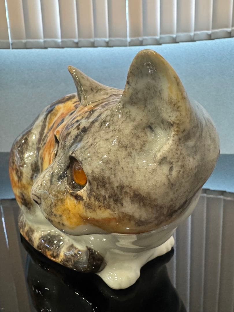 ウィンスタンレイキャット　三毛猫(キャリコタビー)　サイズ5 置物