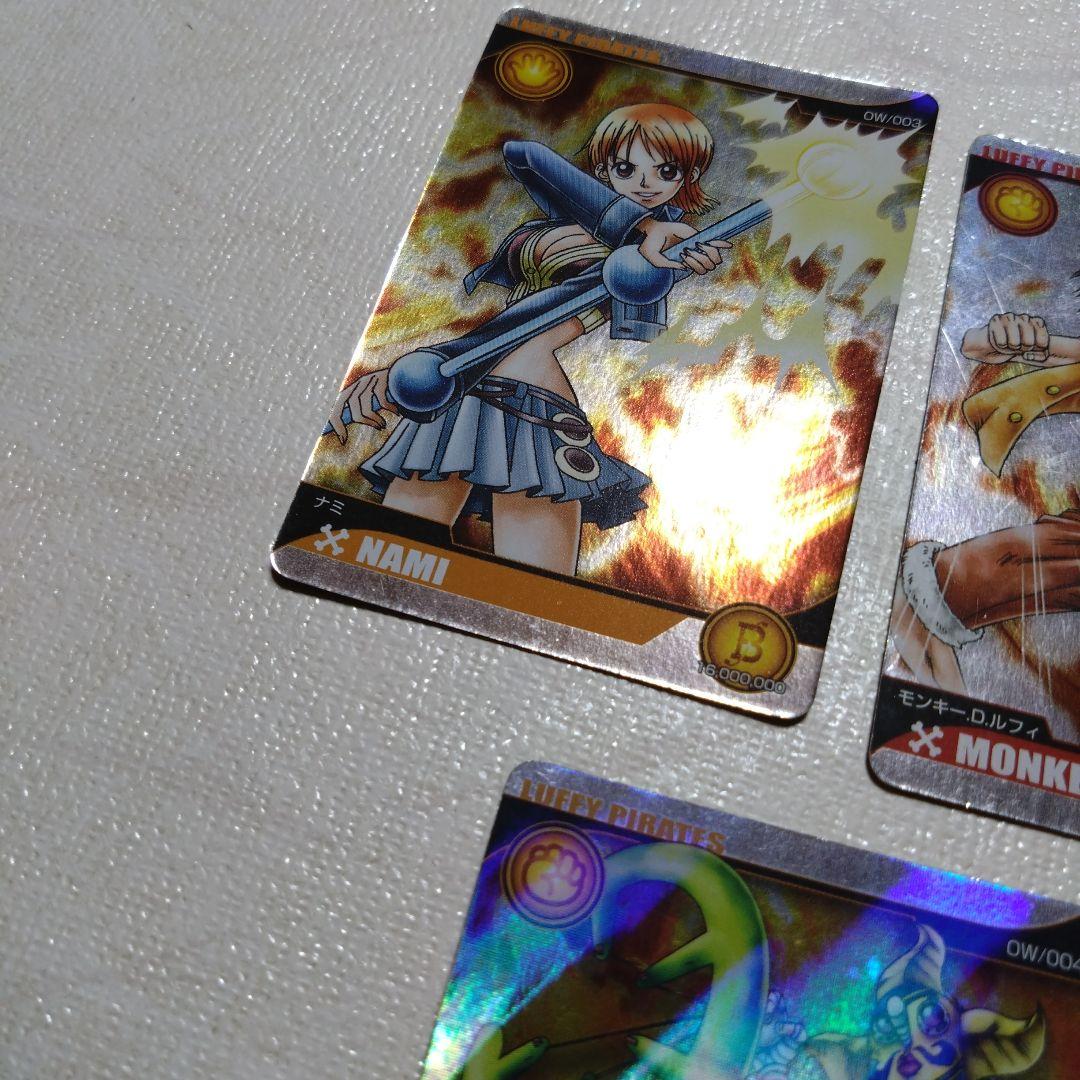 ワンピース　ウォンテッドカード WANTED CARD ナミ、ルフィなど５枚