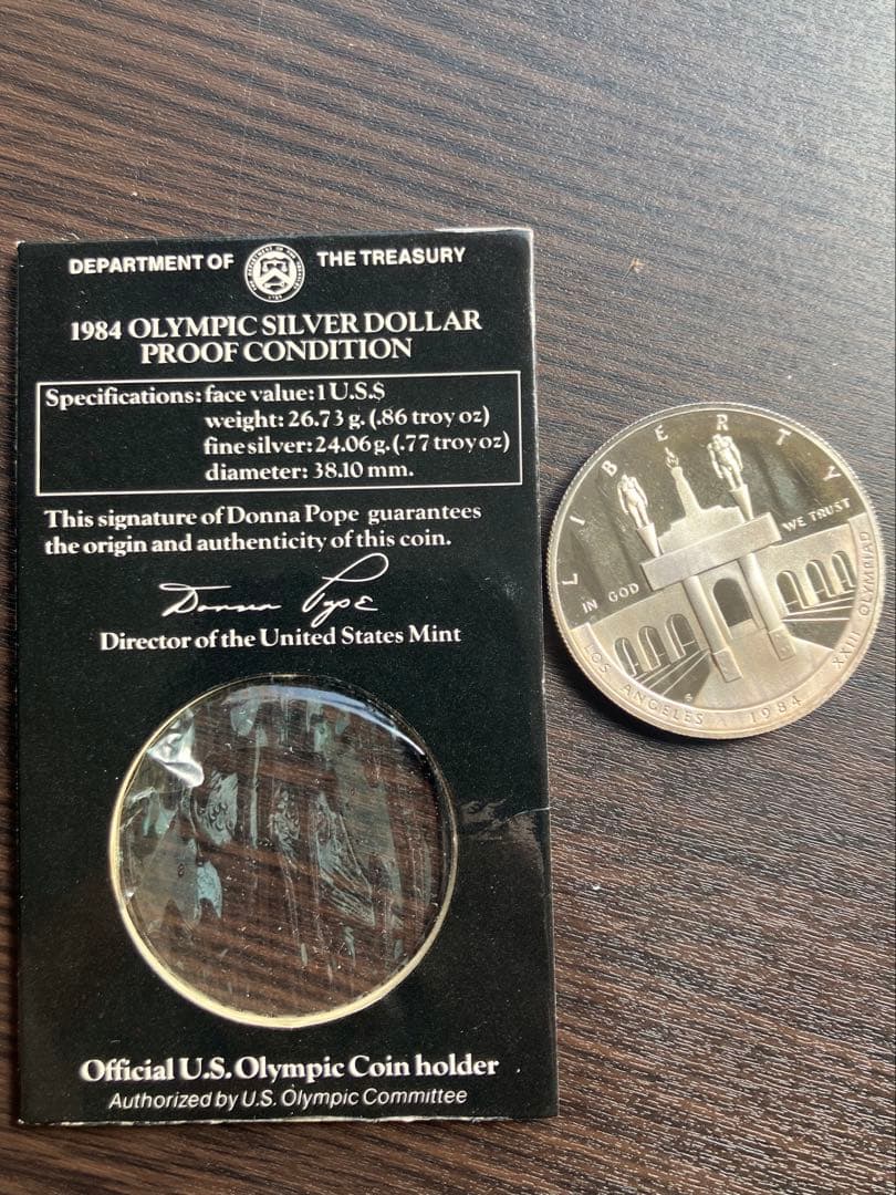 1984 ロサンゼルスオリンピック900 SILVER プルーフ銀貨