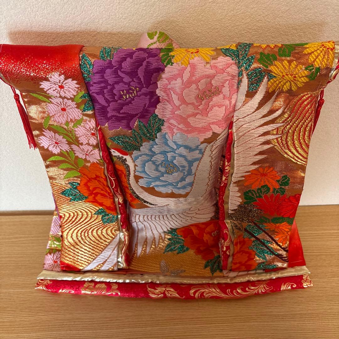 ミニチュア着物　赤打掛　ガーガページ
