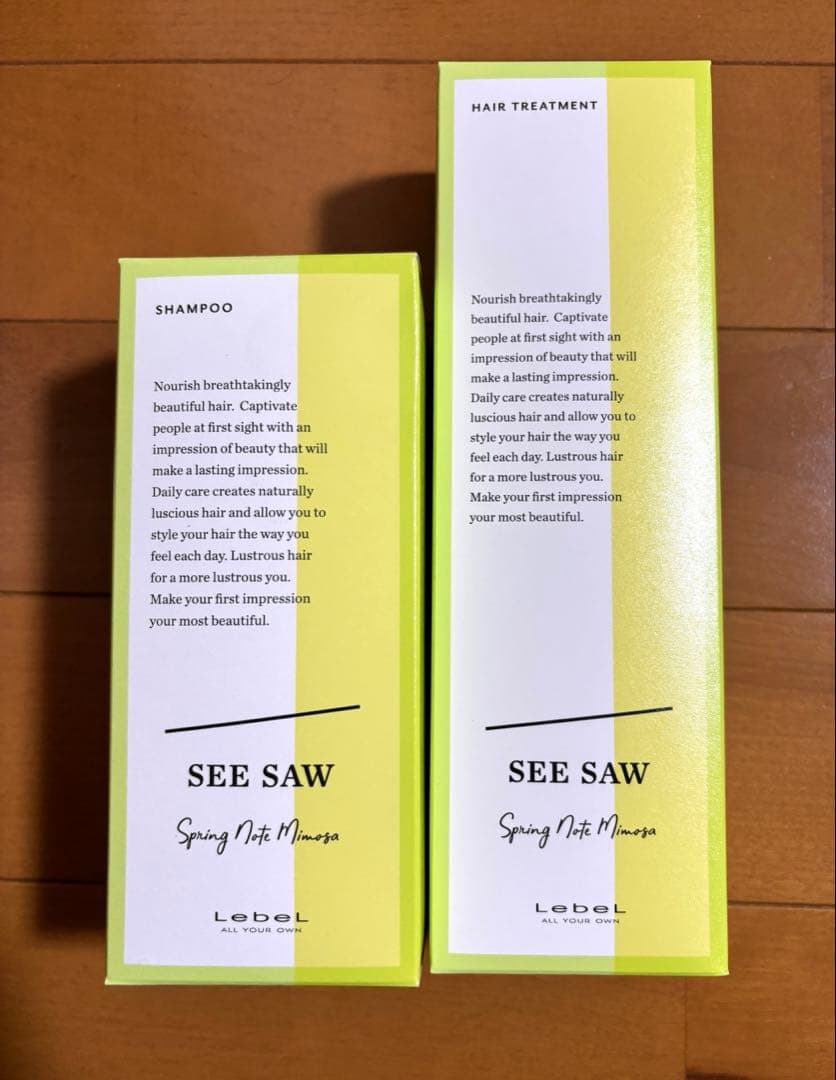 SEE SAW ☆2026 春限定 シャンプー＆トリートメントセット(ᵔᴥᵔ)