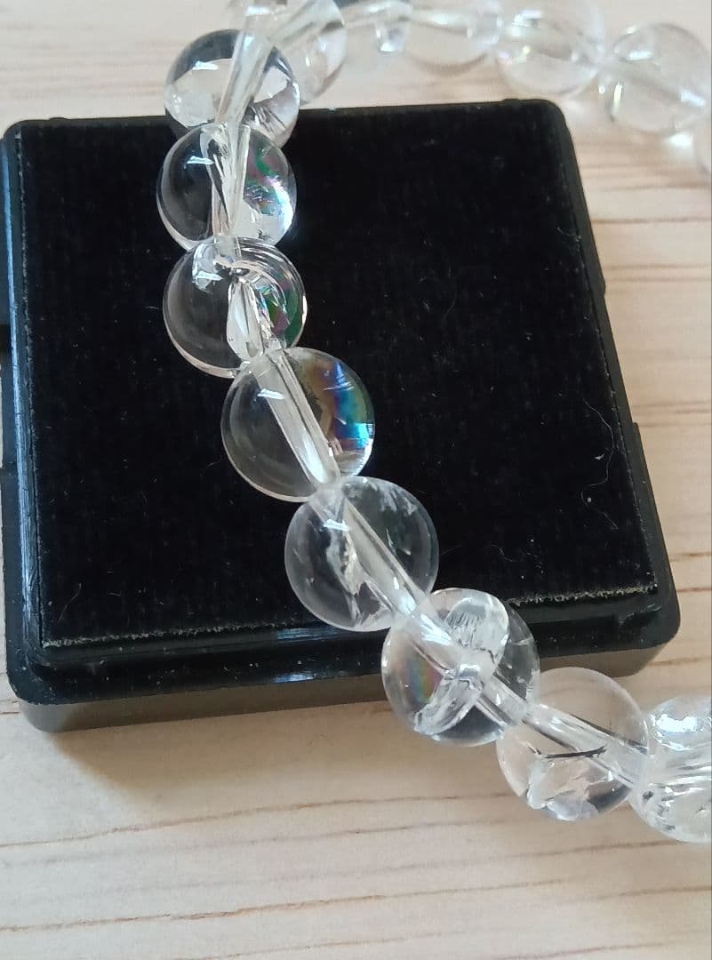 【虹セット】アイリスクォーツ　カボション　ブレスレット　美品　天然石　水晶