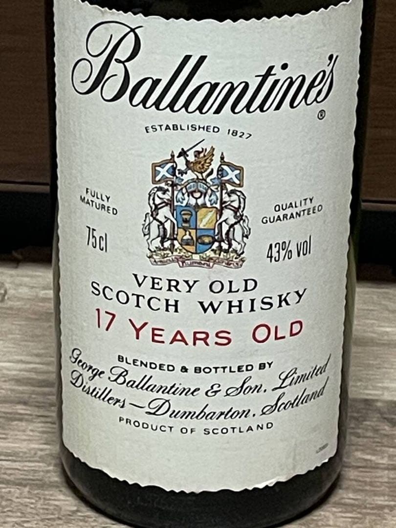 ☆未開栓保管品 Ballantine's 17年 ウイスキー 75cl 43％