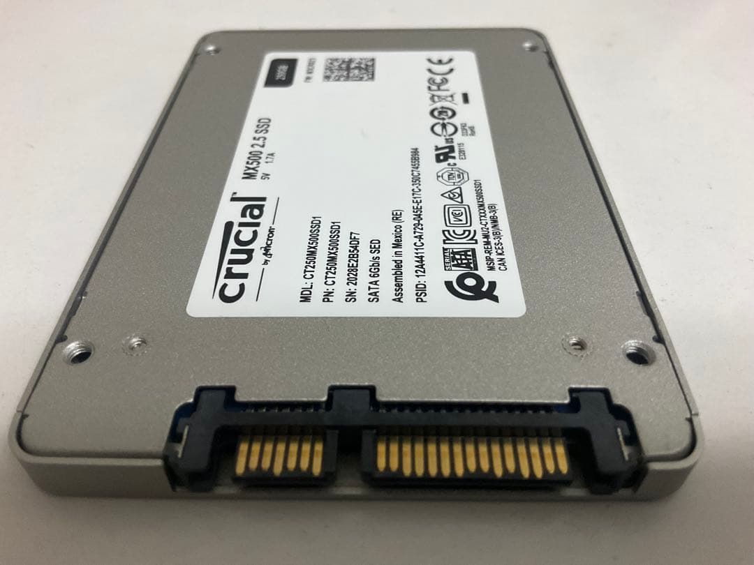 Crucial MX500 2.5インチ SSD 250GB