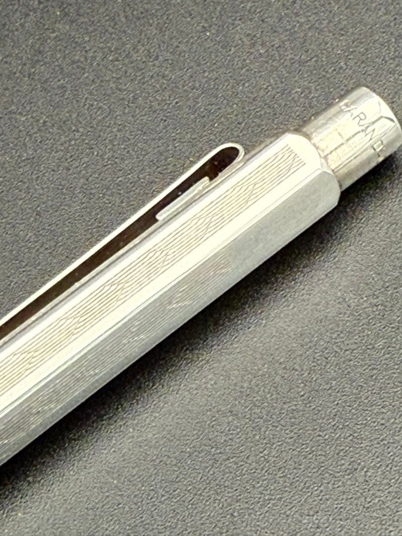 カランダッシュ エクリドール　シェブロン　シルバー　ボールペン 美品　最終値下げ