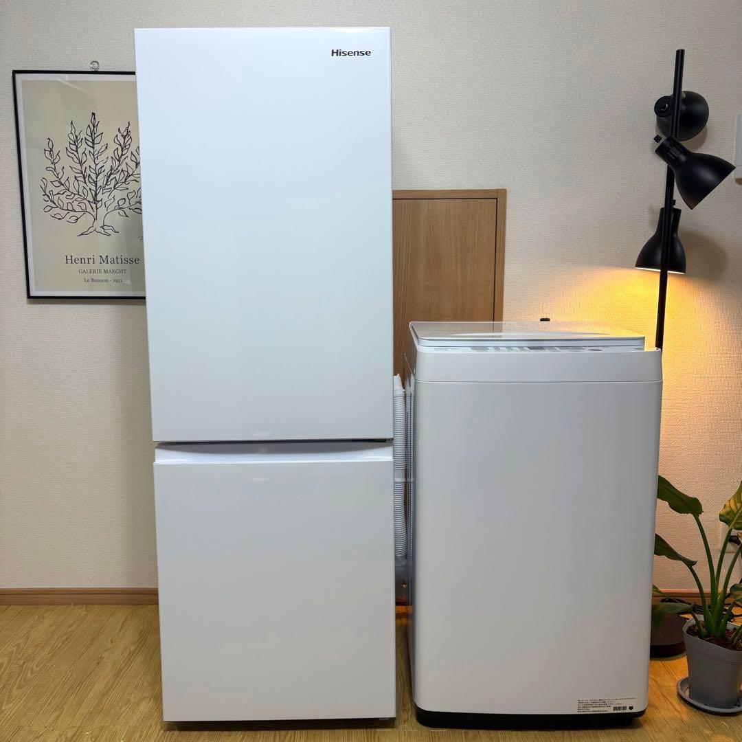 冷蔵庫 洗濯機 一人暮らし 家電セット 単身用 小型 送料設置無料 ほぼ未使用