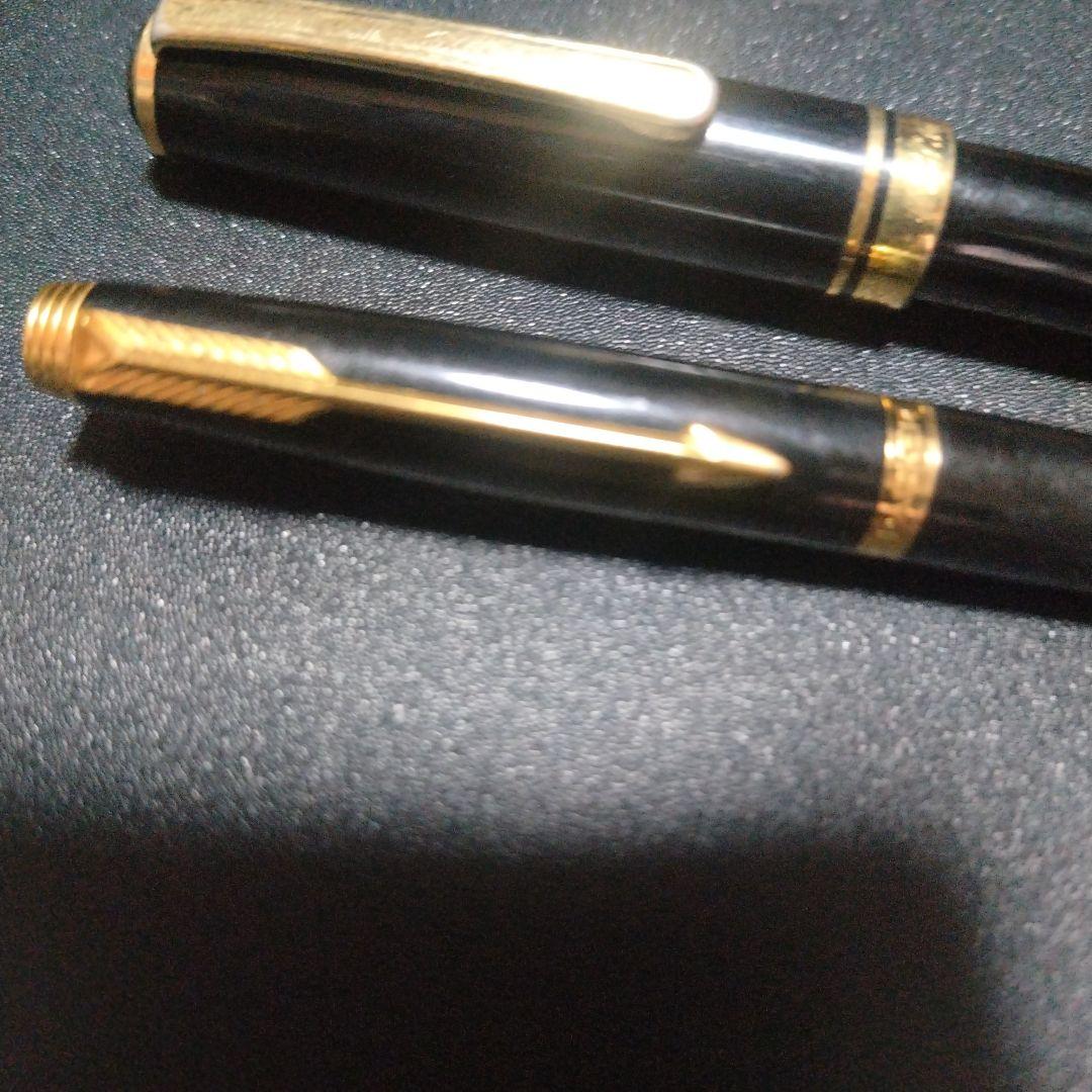 14K PARKERE 黒い万年筆 2本セット ジャンク
