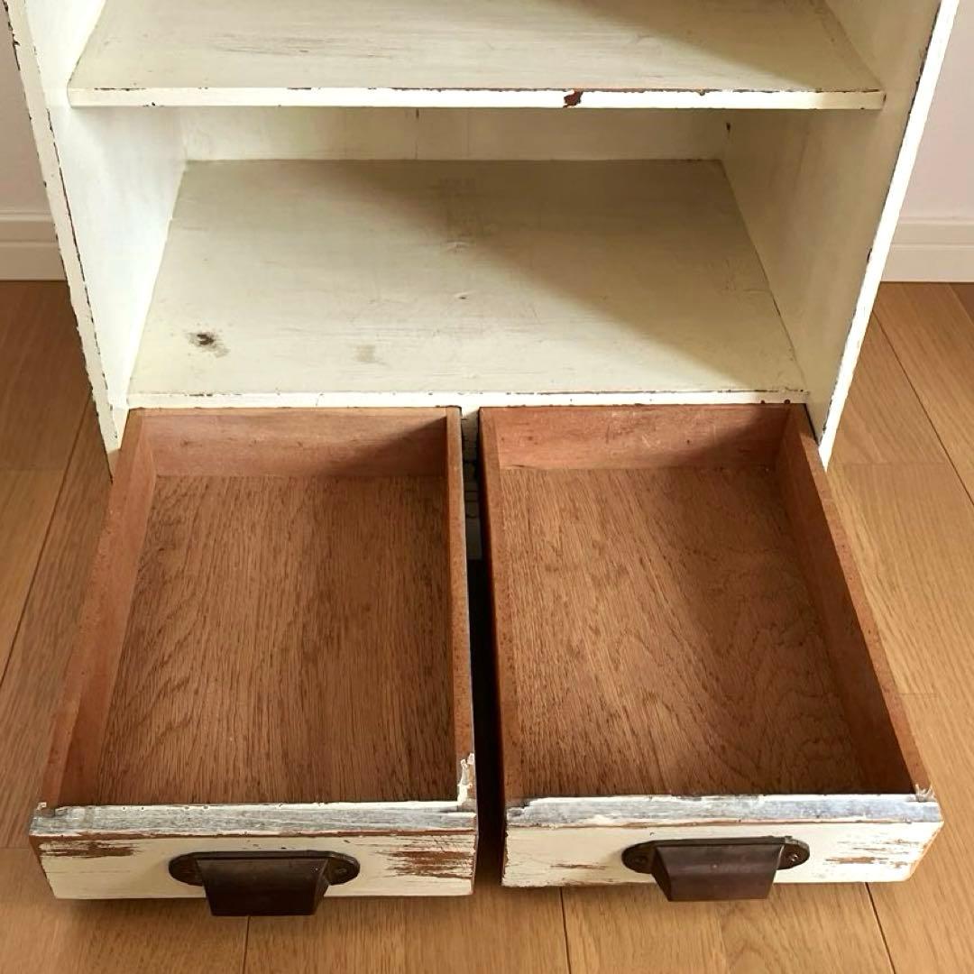 古道具　飾り棚　シャビー