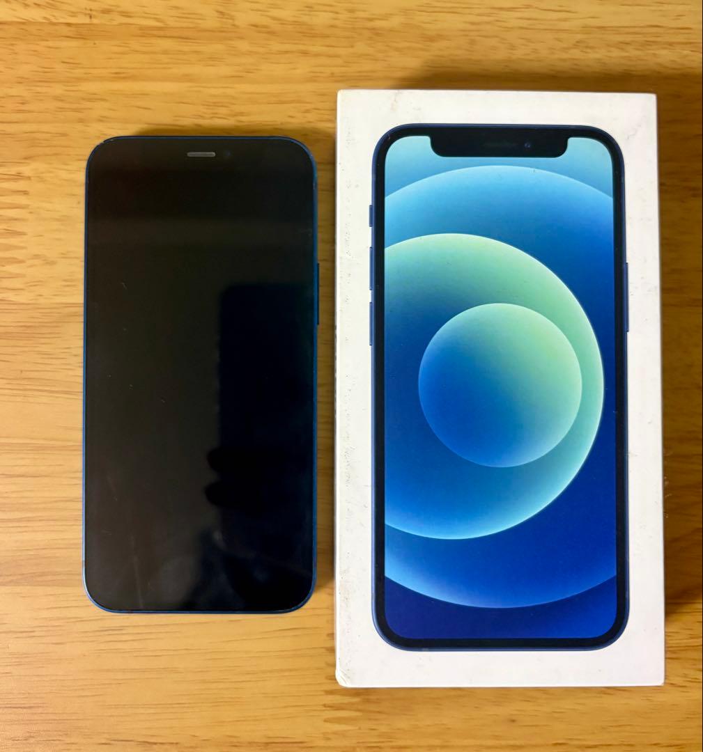 iPhone12 mini ブルー 64GB 【画面の傷・汚れなし】