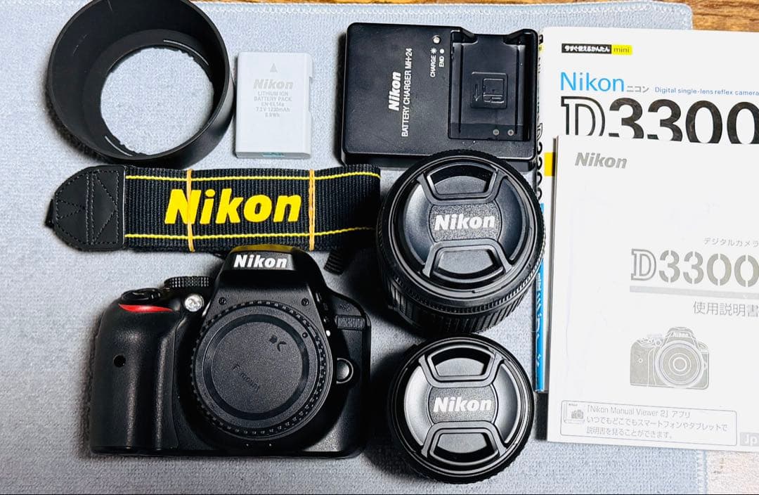 新品級 Nikon D3300 ダブルズームキットS802枚