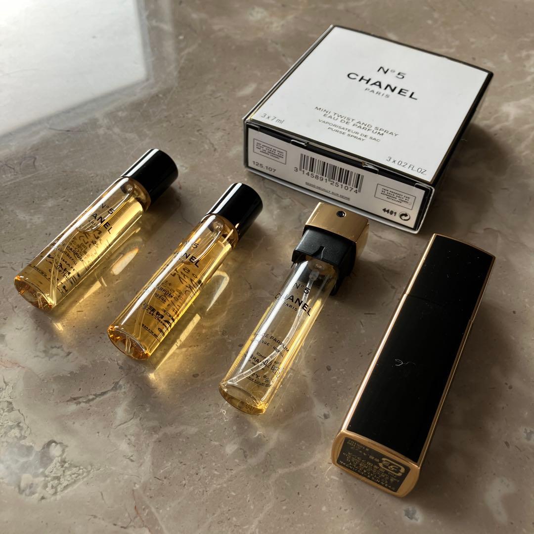 限定品 CHANEL N°5 ミニツイストアンドスプレー 7ml×3本セット
