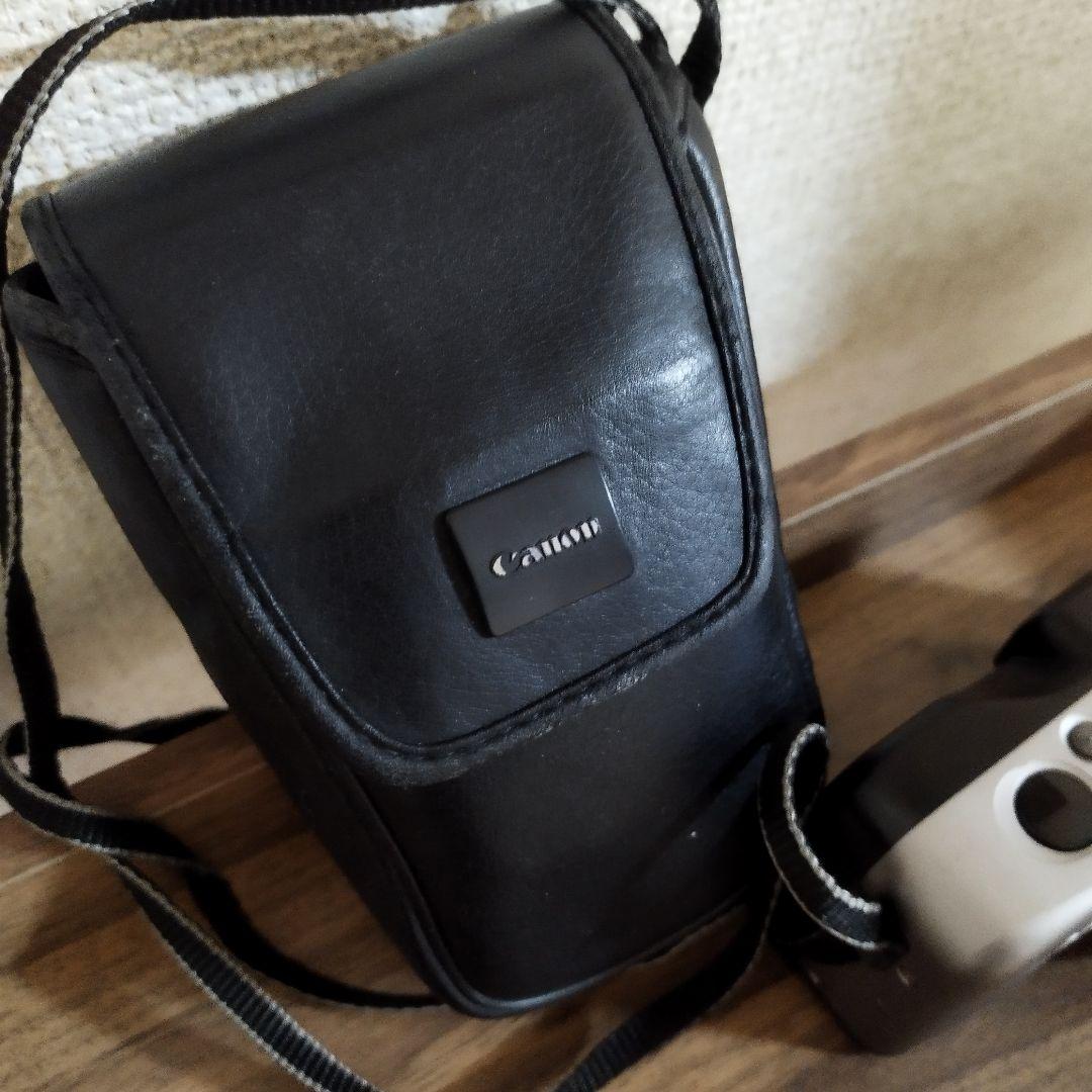Canon Autoboy S コンパクトカメラ　グレー　カバー付き　ジャンク