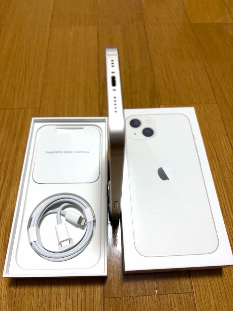 Apple iPhone 13 スターライト 本体 充電ケーブル付き