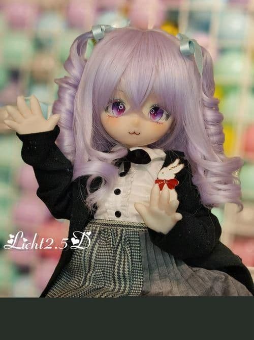 A28 BJD 1/3 人形 ドール　用ウィッグ カツラ 耐熱 ハンドメイド