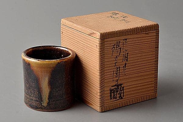 u713 茶道具　陽炎園　膳所焼　蓋置