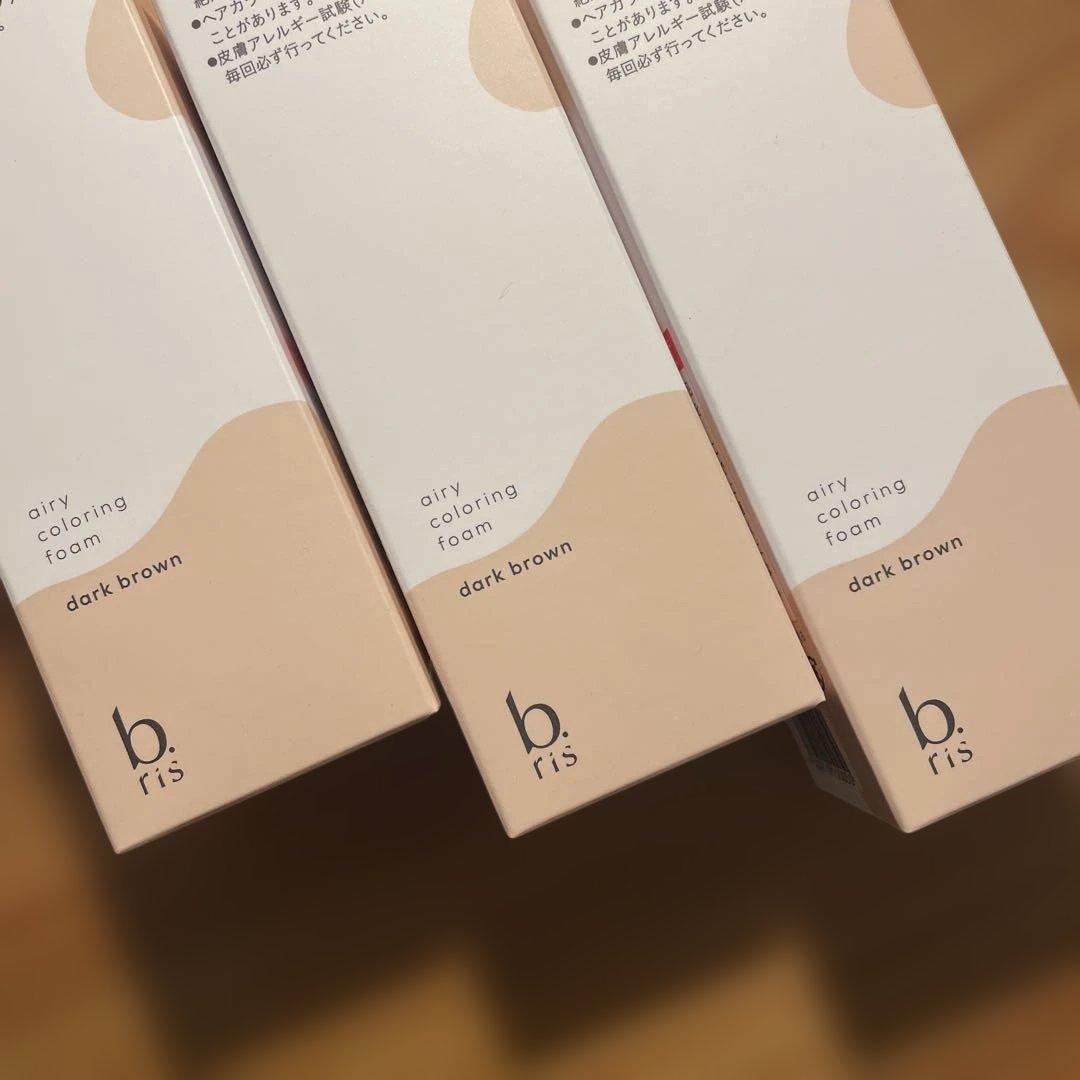 新品未使用◉b.ris エアリーカラーリングフォーム ダークブラウン 3個セット