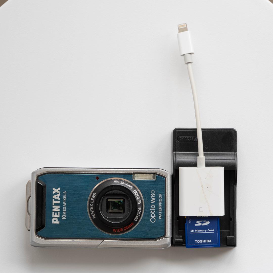 【防水カメラ】 PENTAX optio W60 ブルー 動作確認済み
