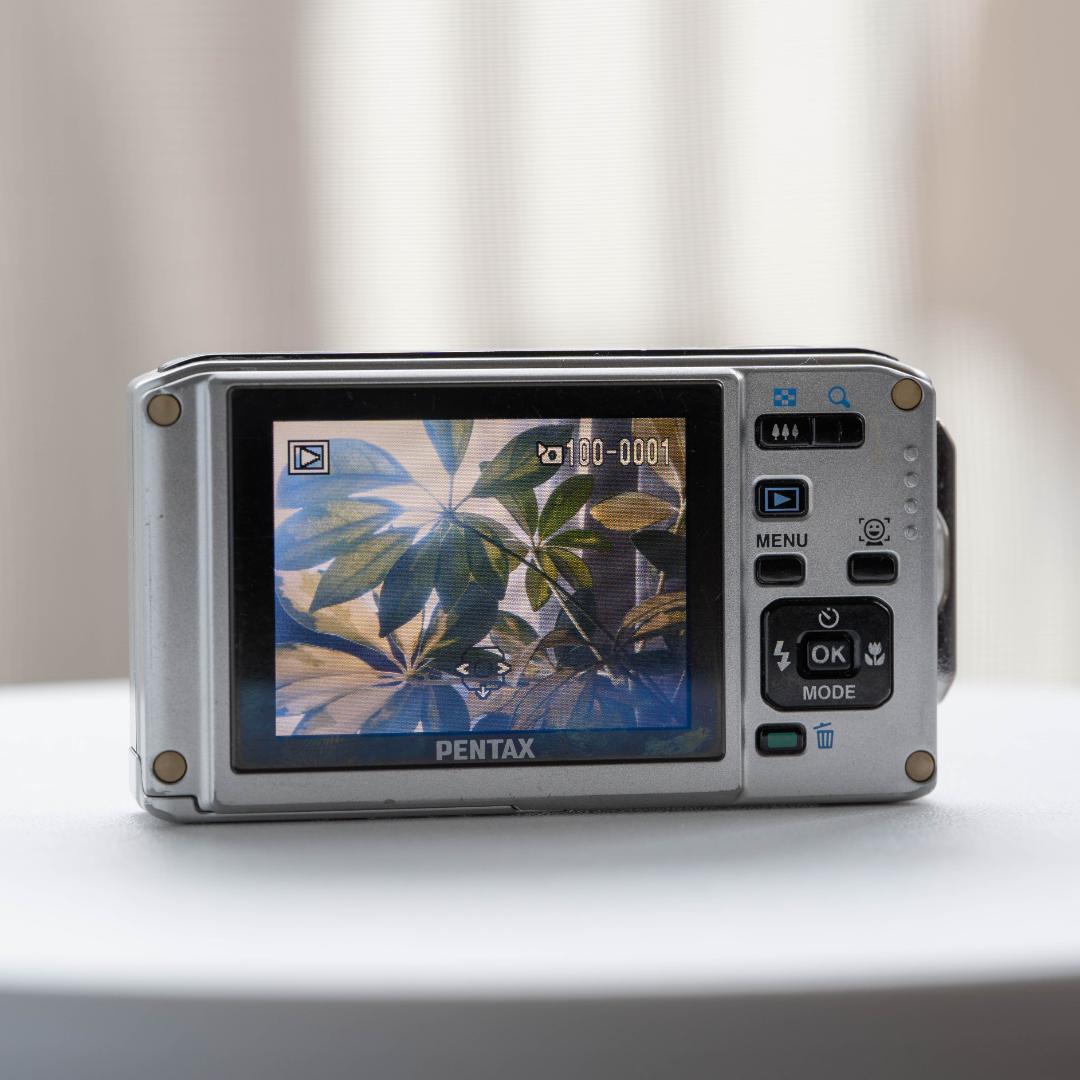 【防水カメラ】 PENTAX optio W60 ブルー 動作確認済み