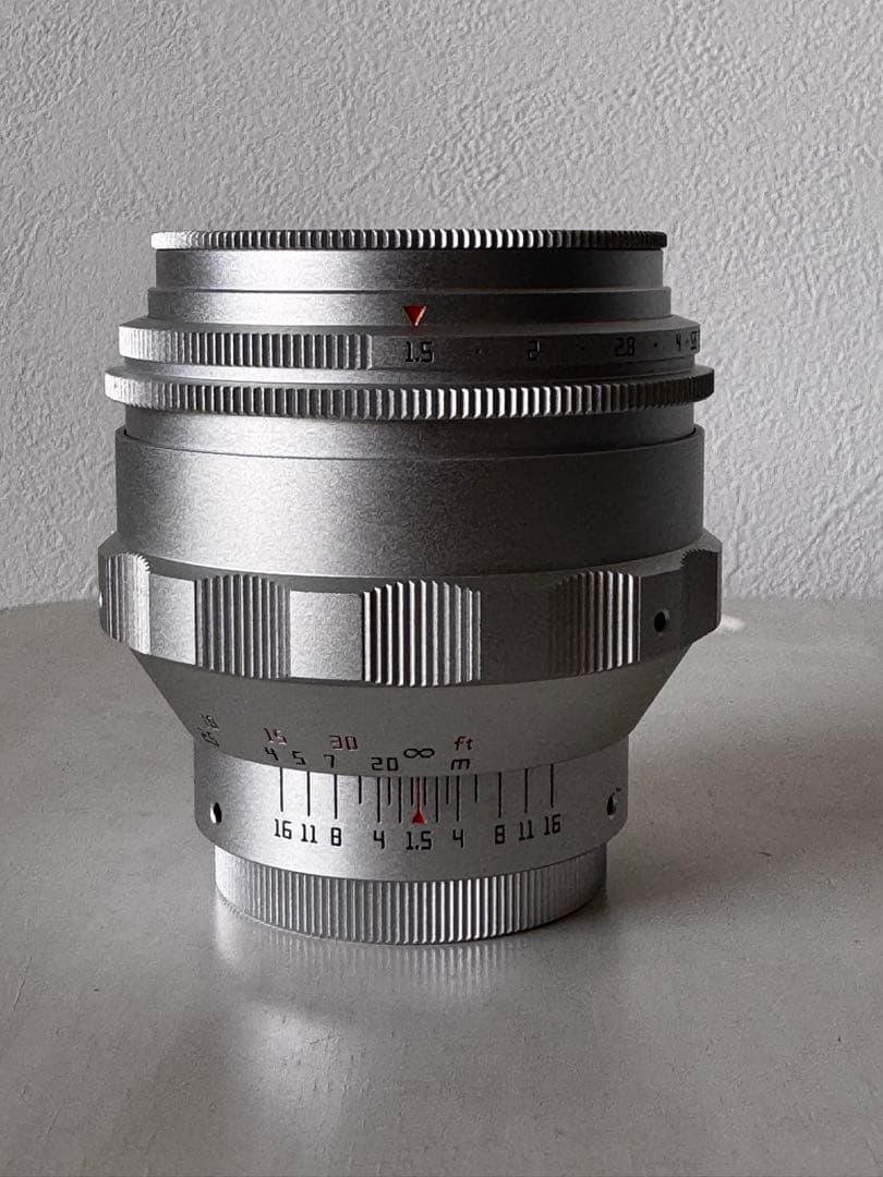 TTARTISAN 75mm F1.5 シルバーレンズ　M42マウント