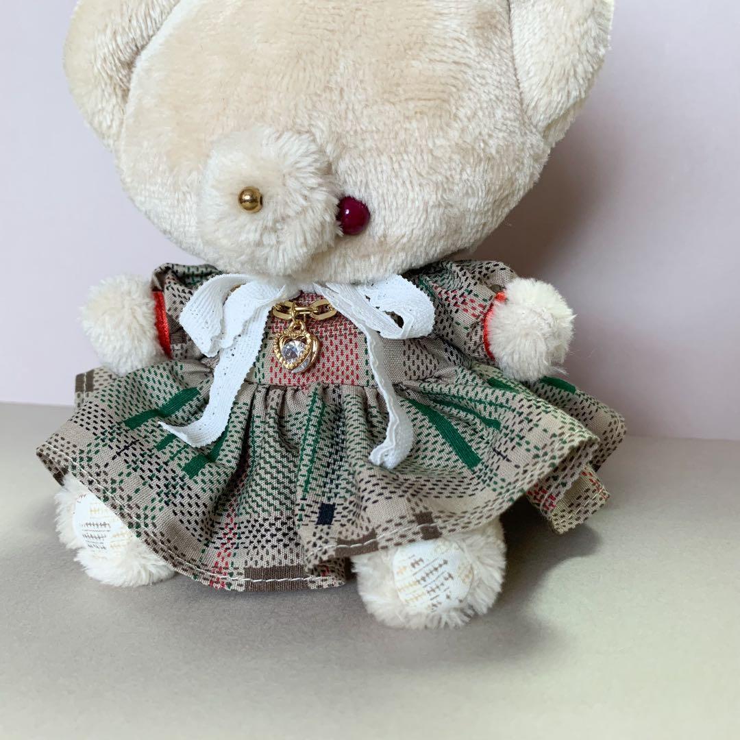 テディベア くま ぬいぐるみ ブラウン ぬい服 ゆめかわ レトロ