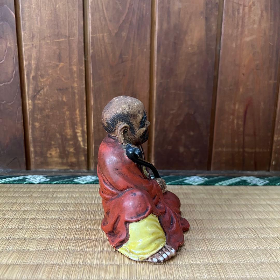 陶器製 達磨　ダルマの置物