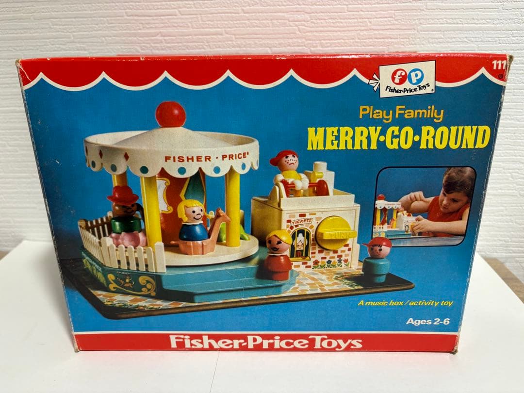 箱付き　1972 ヴィンテージ　フィッシャープライス　 メリーゴーランド