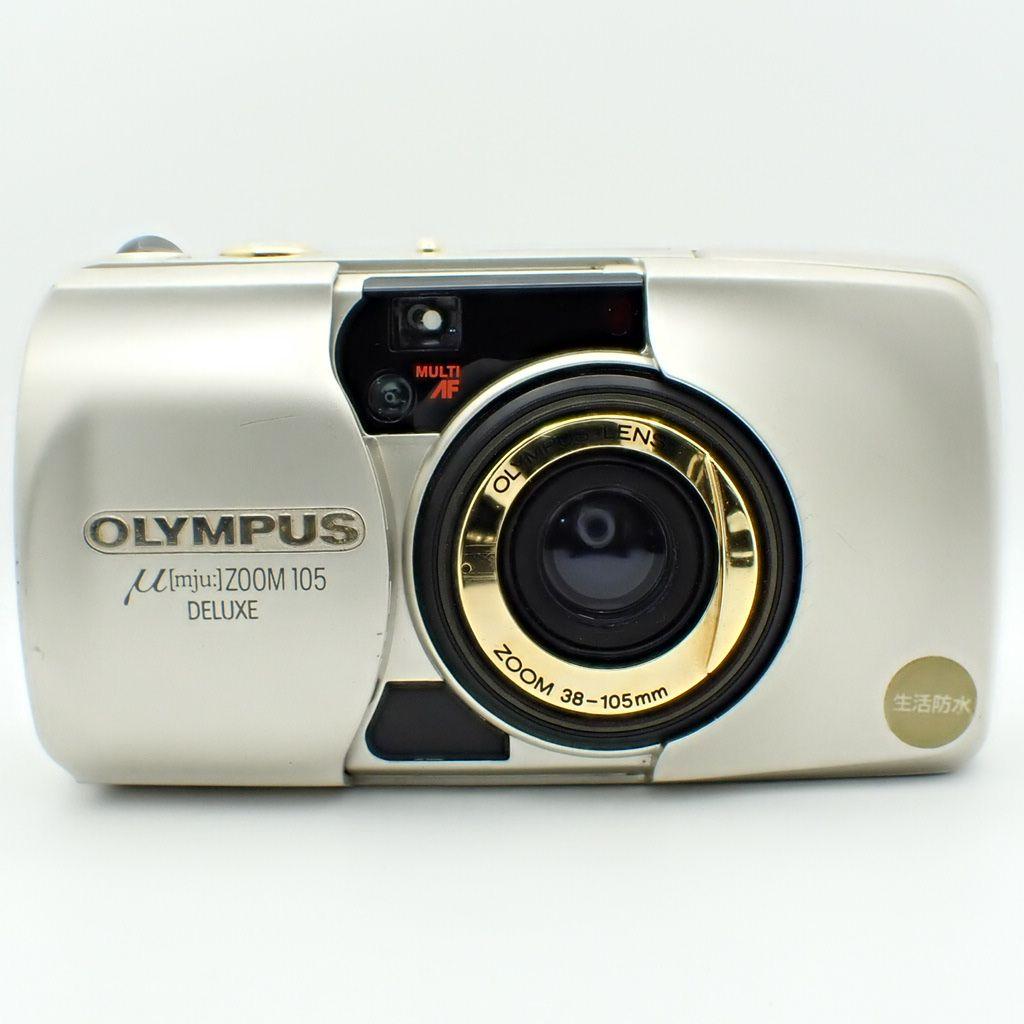 【動作確認済】OLYMPUS μ ZOOM 105 DELUX 電池&初期保証付