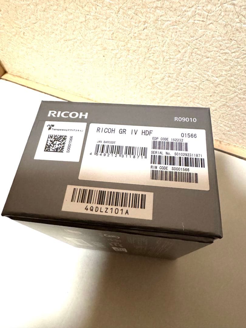【新品未使用】 RICOH GR IV HDF リコー デジタルカメラ