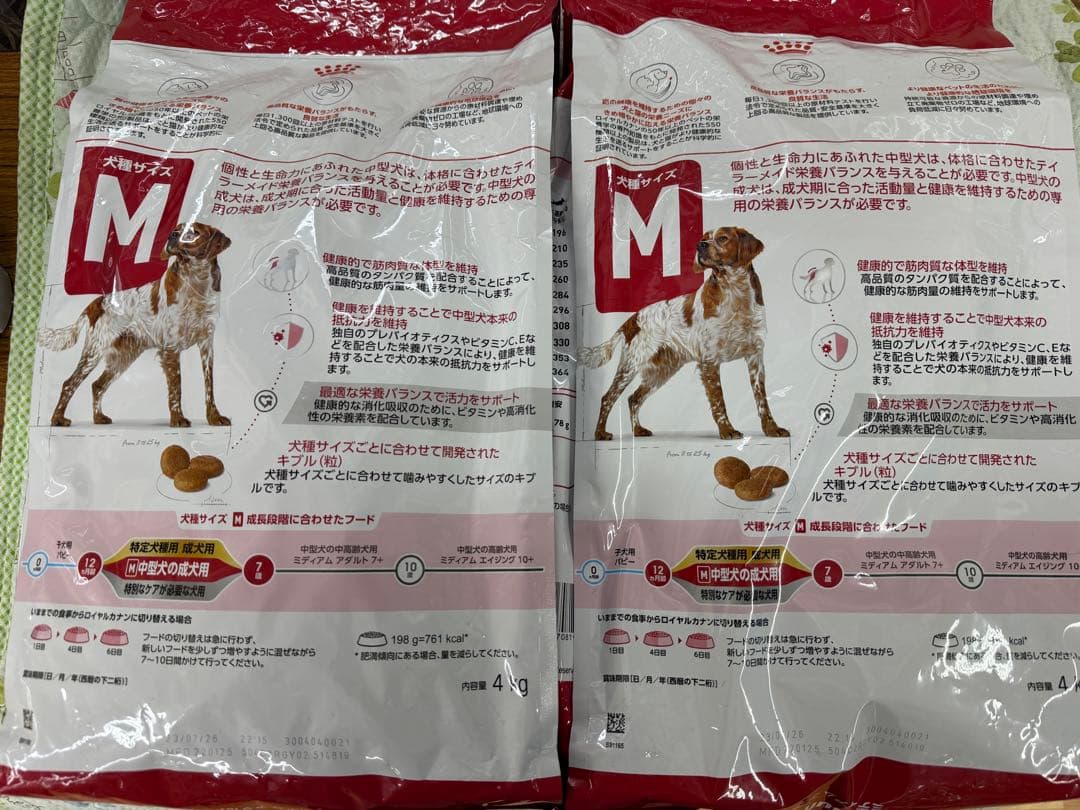  CANIN 中型犬 成犬用 M 4kg2袋セット