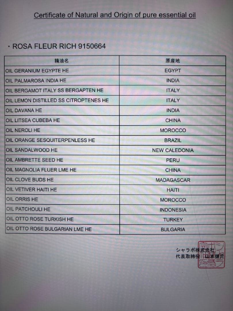Vivre Rosa 女性用香水 Sinary