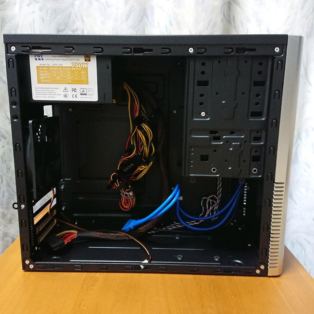750WゴールドPC電源とケース　セット