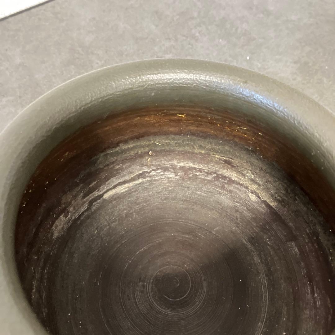 D-4 茶道具 唐銅 建水 楓紋 刻印あり 銅器 こぼし 茶器 伝統工芸 レトロ