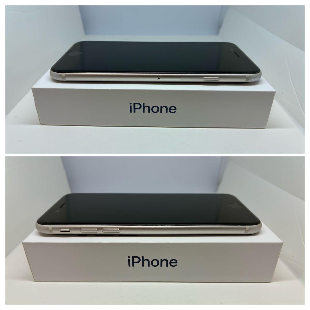 【超美品】 iPhone SE3 128GB 白 SIMフリー 新品バッテリー