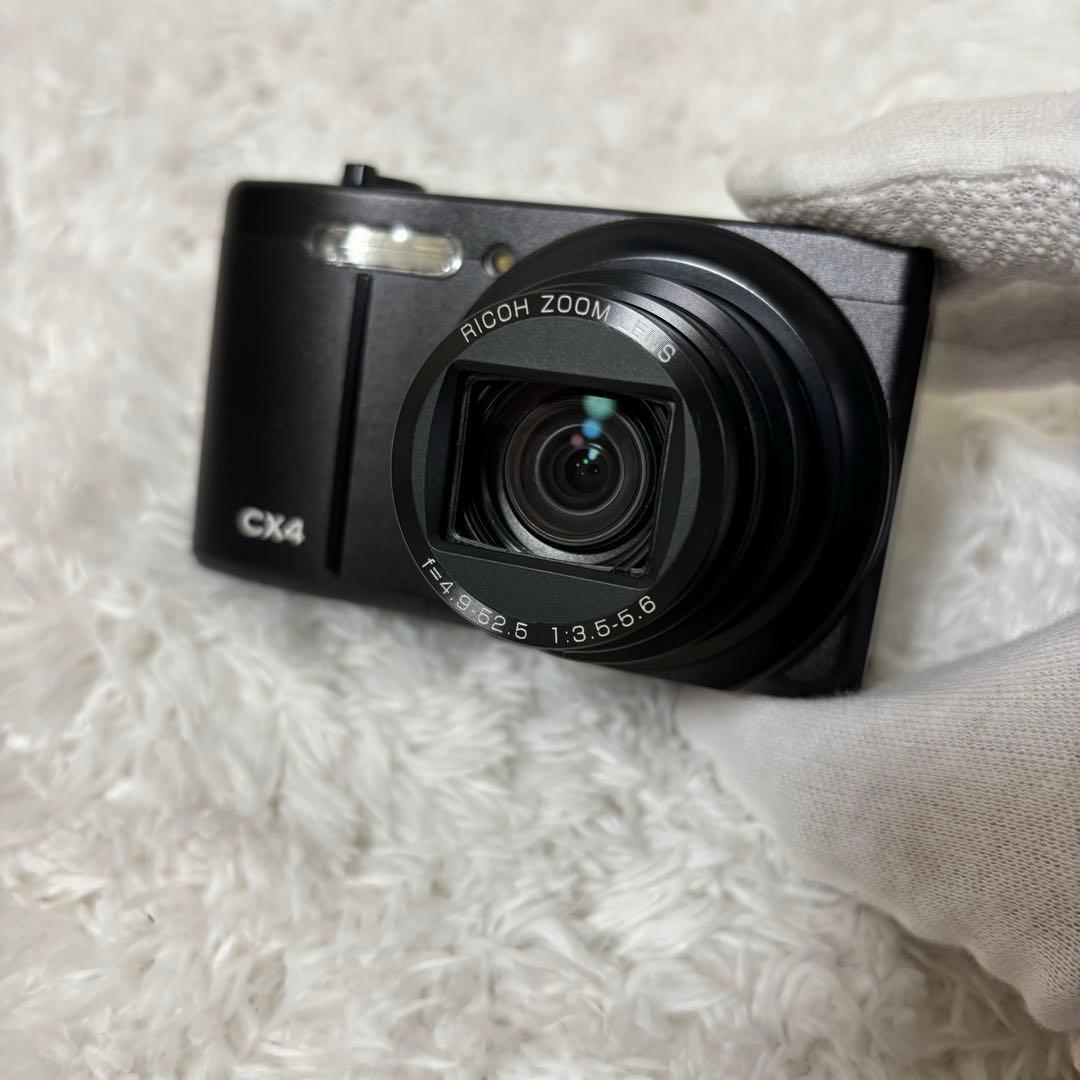 【極美品】RICOH CX-4 ブラック 付属品多数 動作⭕️ コンデジ デジカメ