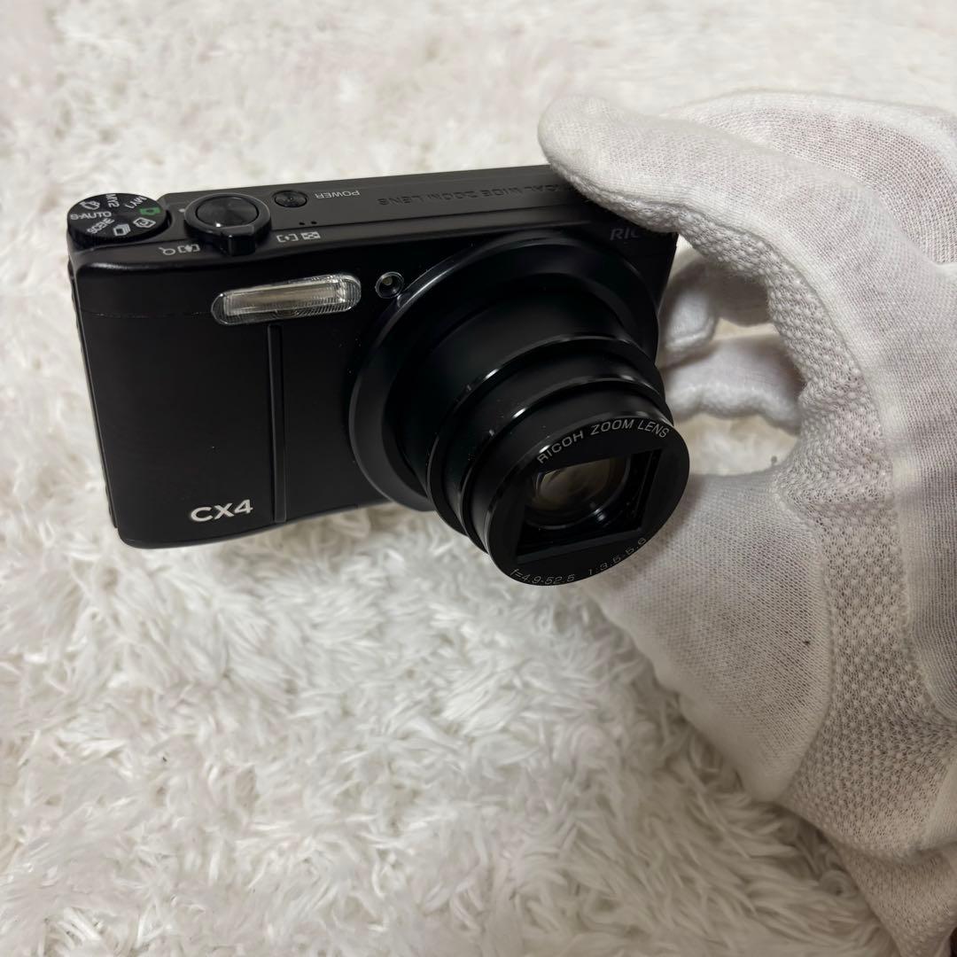 【極美品】RICOH CX-4 ブラック 付属品多数 動作⭕️ コンデジ デジカメ