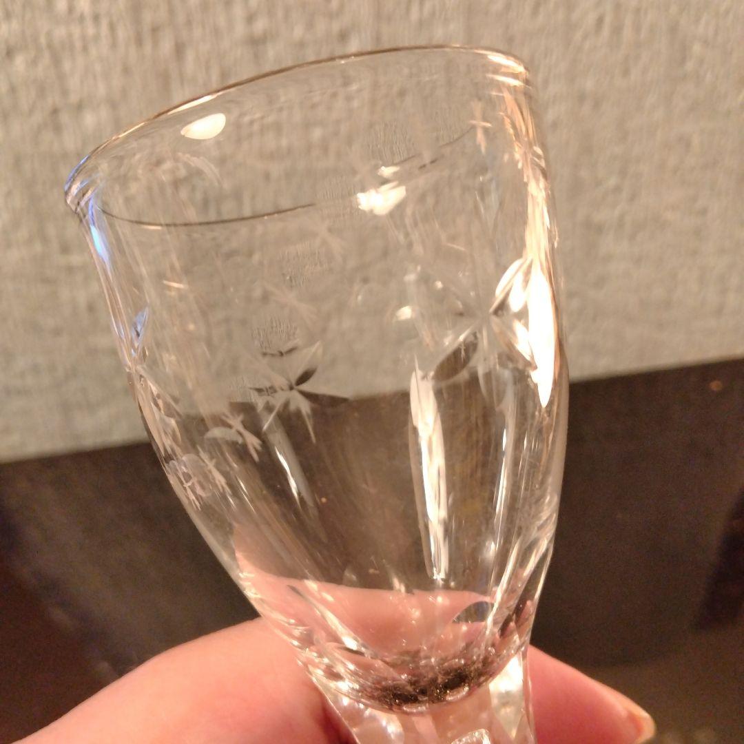 イギリス　ファセットカットグラス
