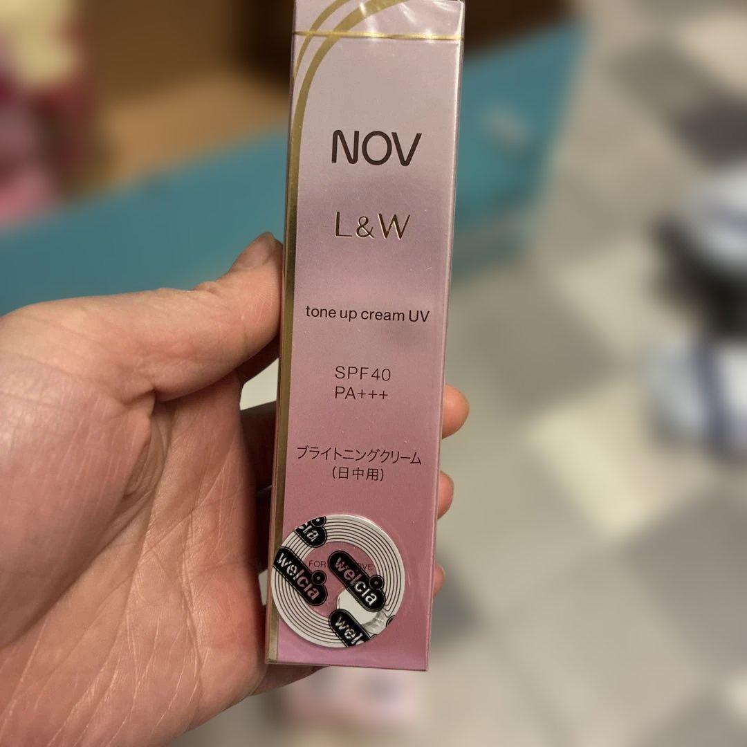 フェイスクリーム NOV L&W tone up cream UV 50g x3