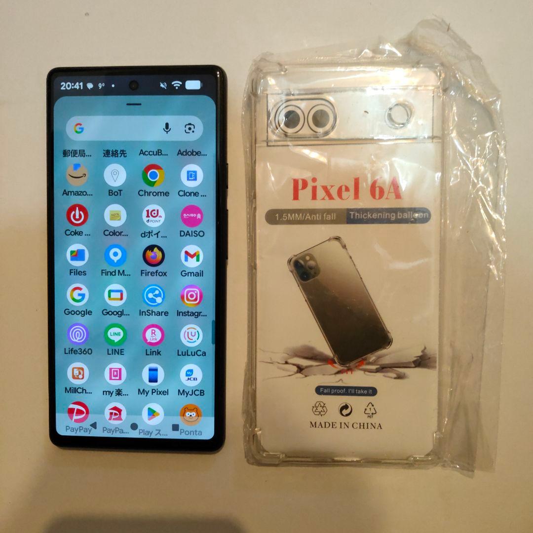 Google Pixel 6a セージ　ミントグリーン 本体 クリアケース付き