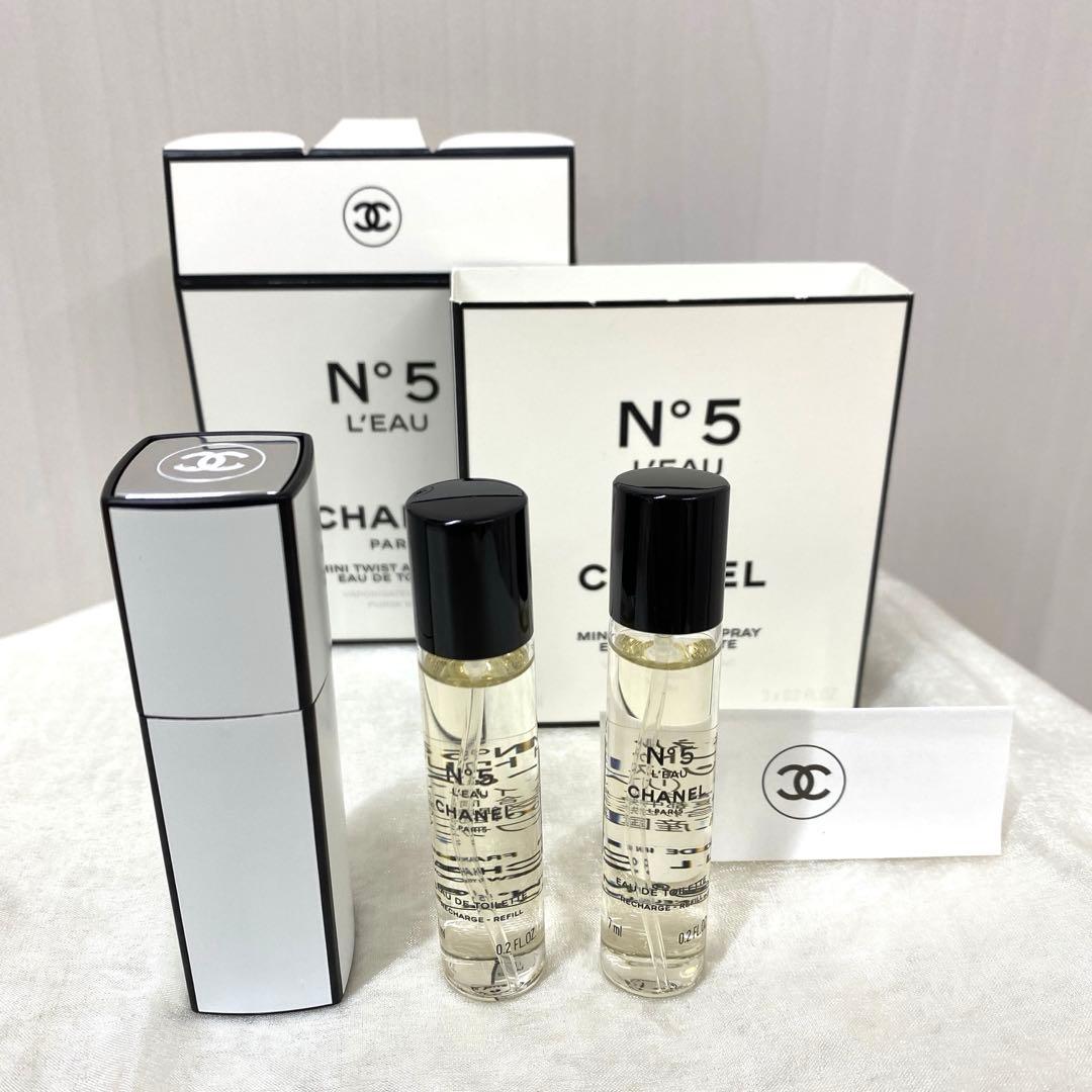 【美品♪】シャネルNo.5ローオードゥトワレットミニツィスト＆スプレイ