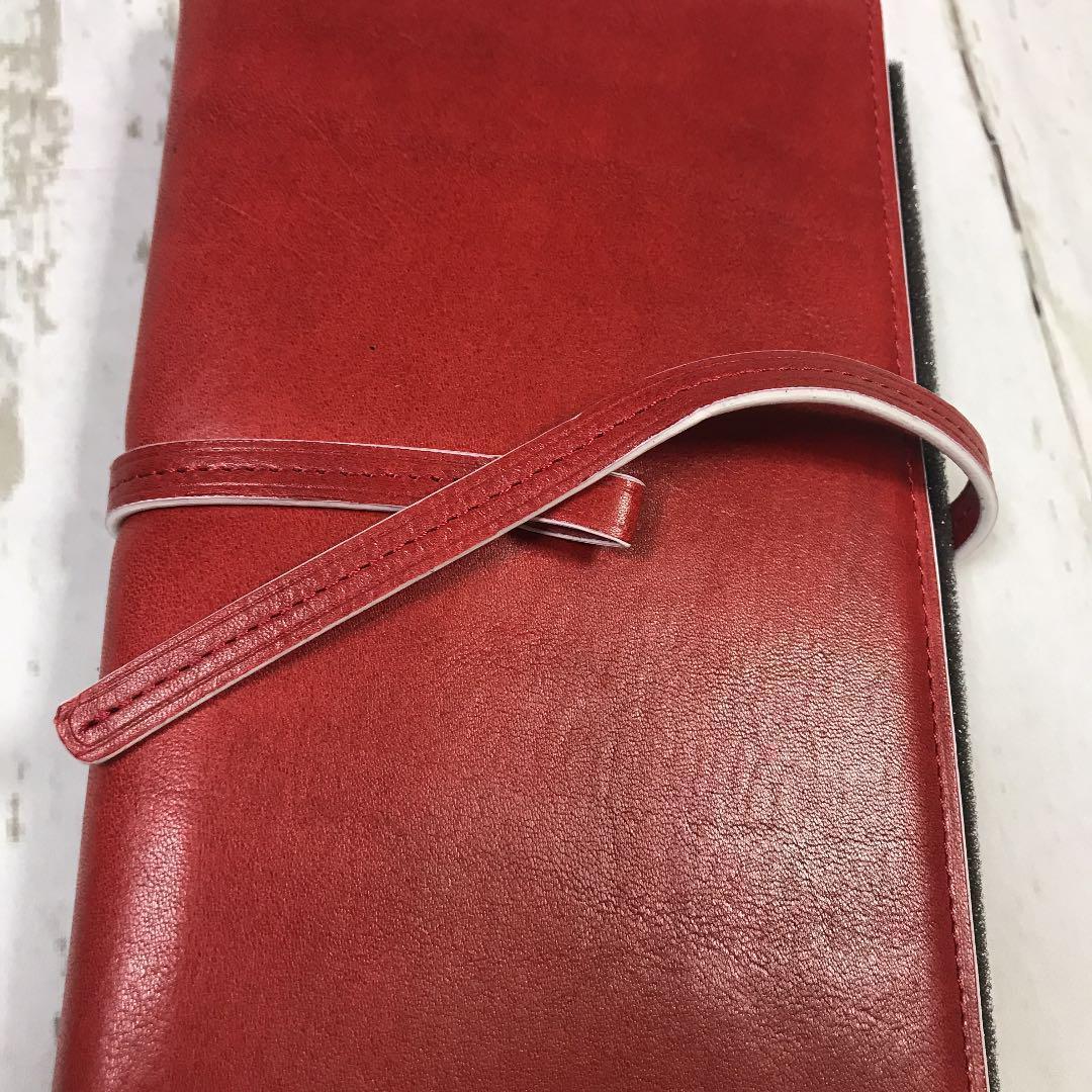 【新品】アシュフォード 雅システム手帳 バイブル レッド